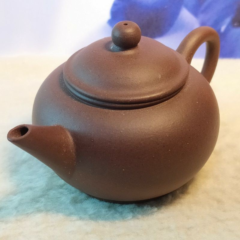 【荊溪惠孟臣製款】唐物 紫砂 朱泥 砲口 孟臣壺 荊溪惠孟臣製款】唐物 紫砂 朱泥 砲口 孟臣壺