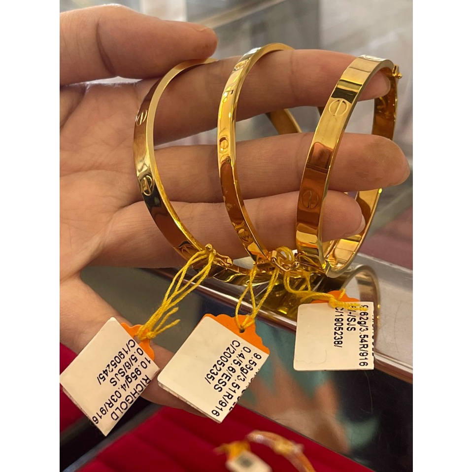 Bangle Cartier Emas 916 Price Promotion Mar 2024 BigGo Malaysia