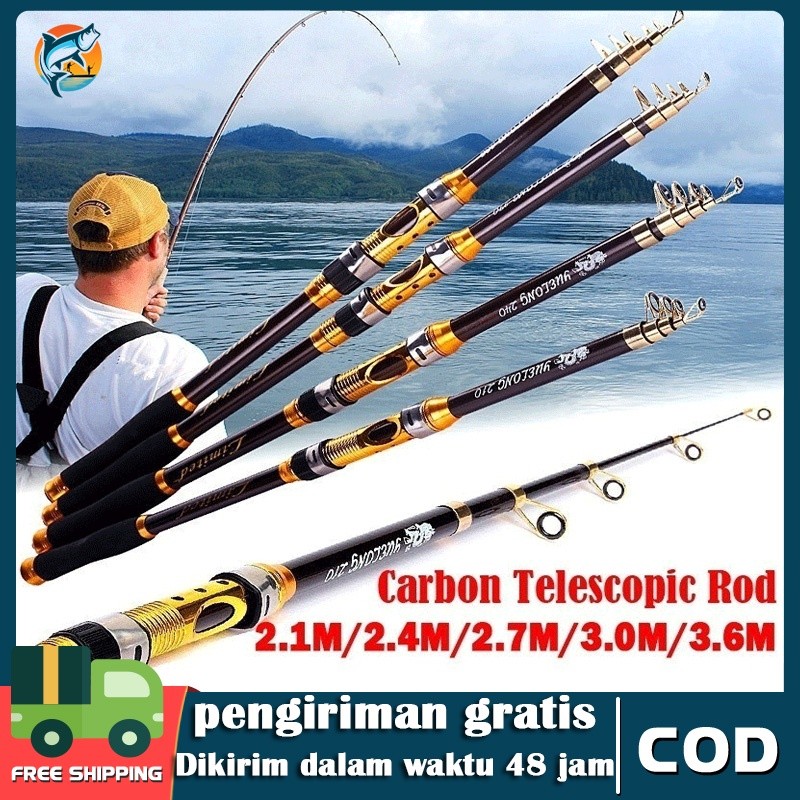 Jual Joran Tegek Joran Pancing Carbon Fiber Stream Fishing Rod - TaffSPORT  Lentur Super Kuat