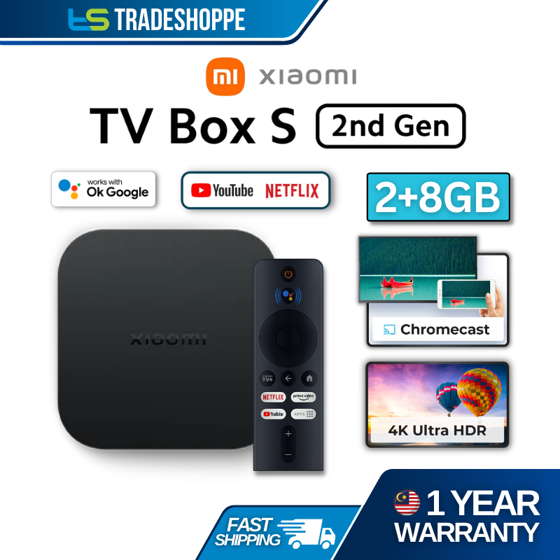 In stock Global Version Xiaomi Mi TV Box S 2nd Gen 4K Ultra HD BT5